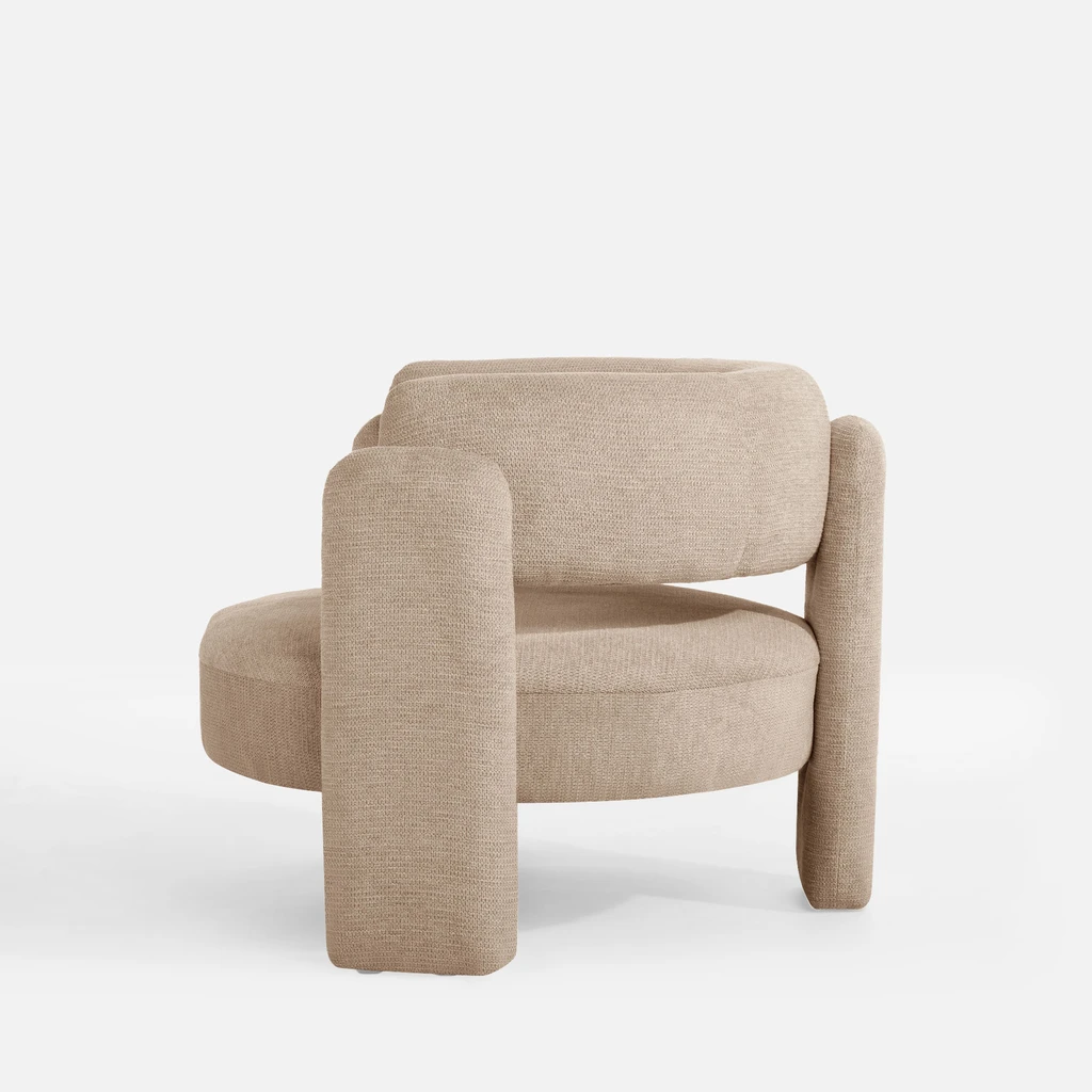 Zdjęcie fotela. Ujęcie pod tyłu.