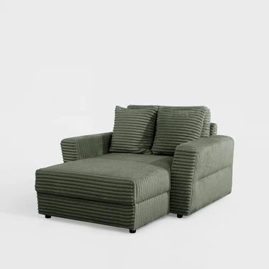Křeslo loveseat zelené NOEMI