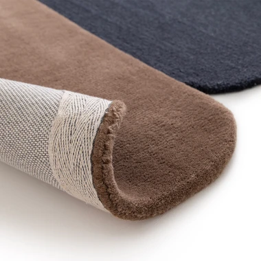 Vlněný koberec do obývacího pokoje ELEMENTS hnědo-tmavomodrý 160x230 cm