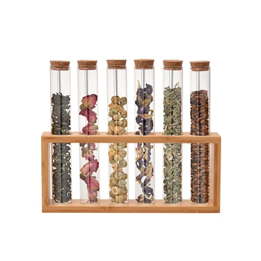 Sada 6 kořenek na bambusovém stojanu 100 ml