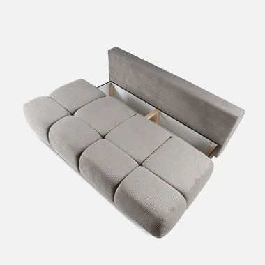 Třímístná rozkládací pohovka ONMAR šedá