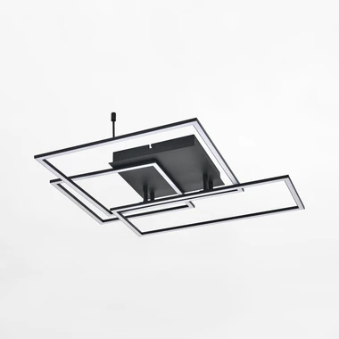 Černé geometrické stropní svítidlo LED AVENIR