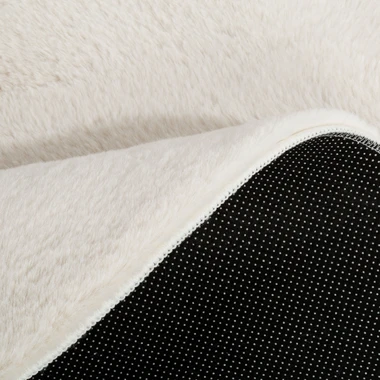 Krémový kulatý koberec RABBIT 120 cm