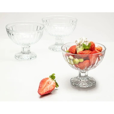 Sada 3 pohárů na zmrzlinu