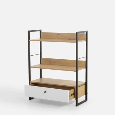 Nízký regál se zásuvkou LINEARDO