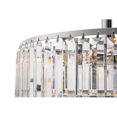 Chromované stropní svítidlo v glamour stylu AMEDEO 50 cm