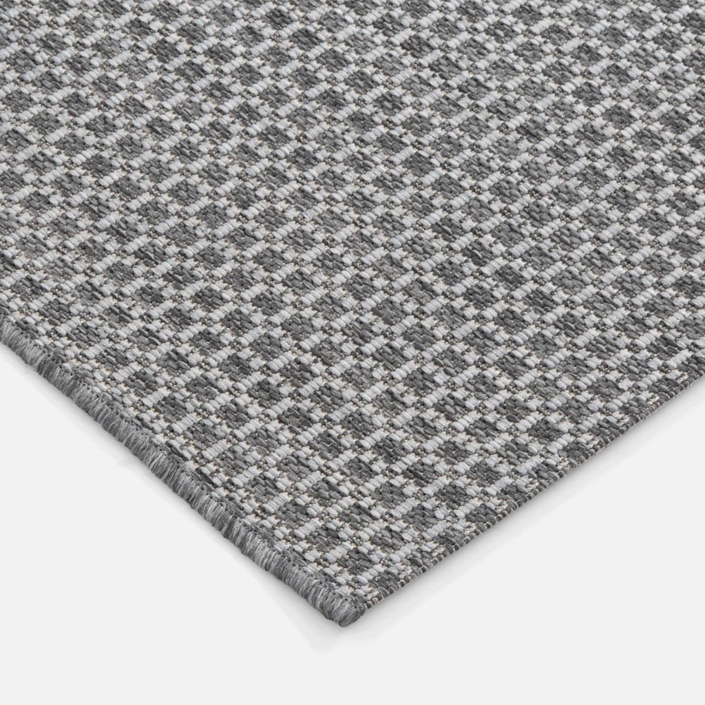 Kostkovaný koberec PIATTO, šedý, 60x90 cm
