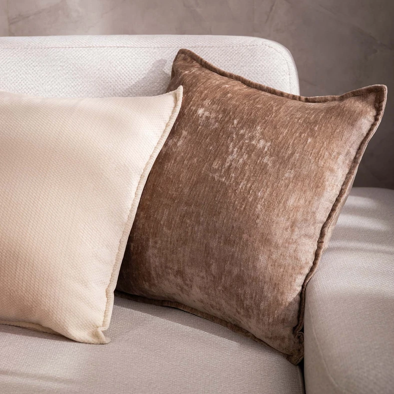 Dekorační povlak na polštář hnědý SOLLE 45x45 cm