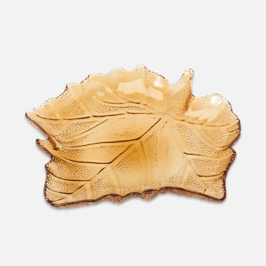 Dekorativní tác, list, 26 cm, MIX