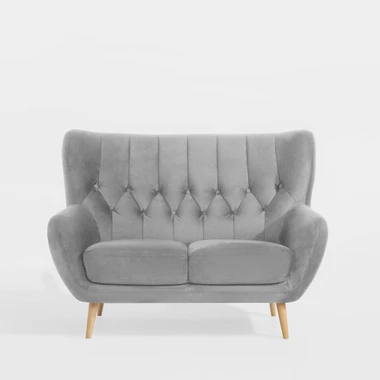 2místná pohovka ušák světlošedá KELSO