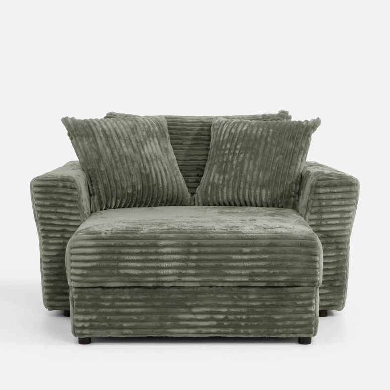 Křeslo loveseat zelené NOEMI