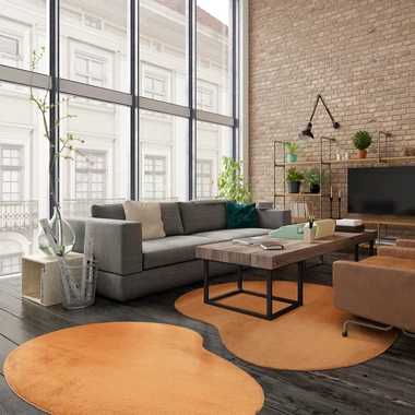 Měděný koberec PULY BEANS 160x230 cm