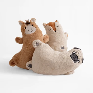 Mazlící polštář mops HUGGIE 50x33 cm