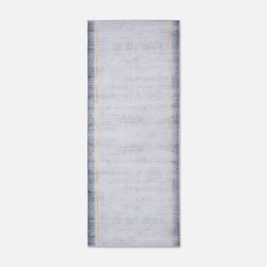 Šedý koberec BORDIURA CRYSTAL VELVET 80x200 cm