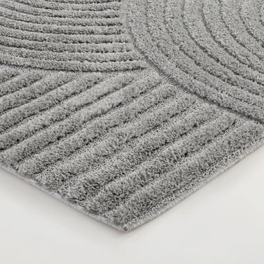 Šedý koberec LA CASA 3D 120x170 cm