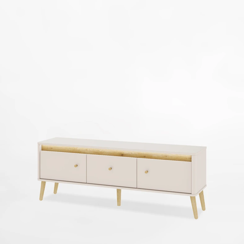 Kašmírový TV stolek s osvětlením LORENA 155 cm