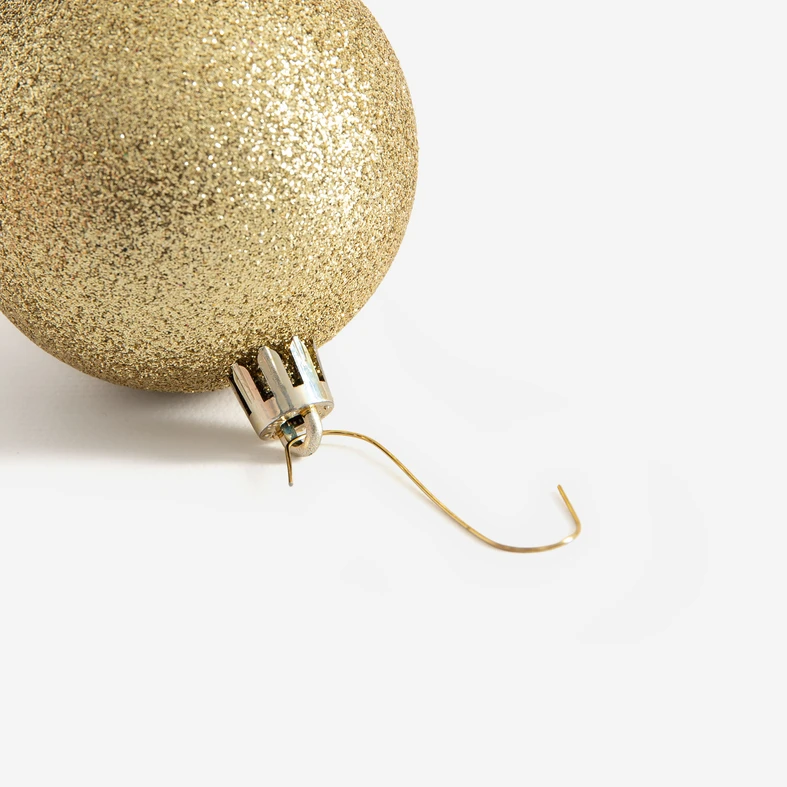 Háčky na vánoční ozdoby zlaté 100 ks