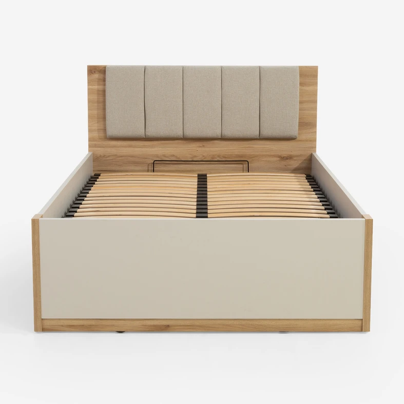 Postel s úložným prostorem a roštem OAK SQUERE 120x200.