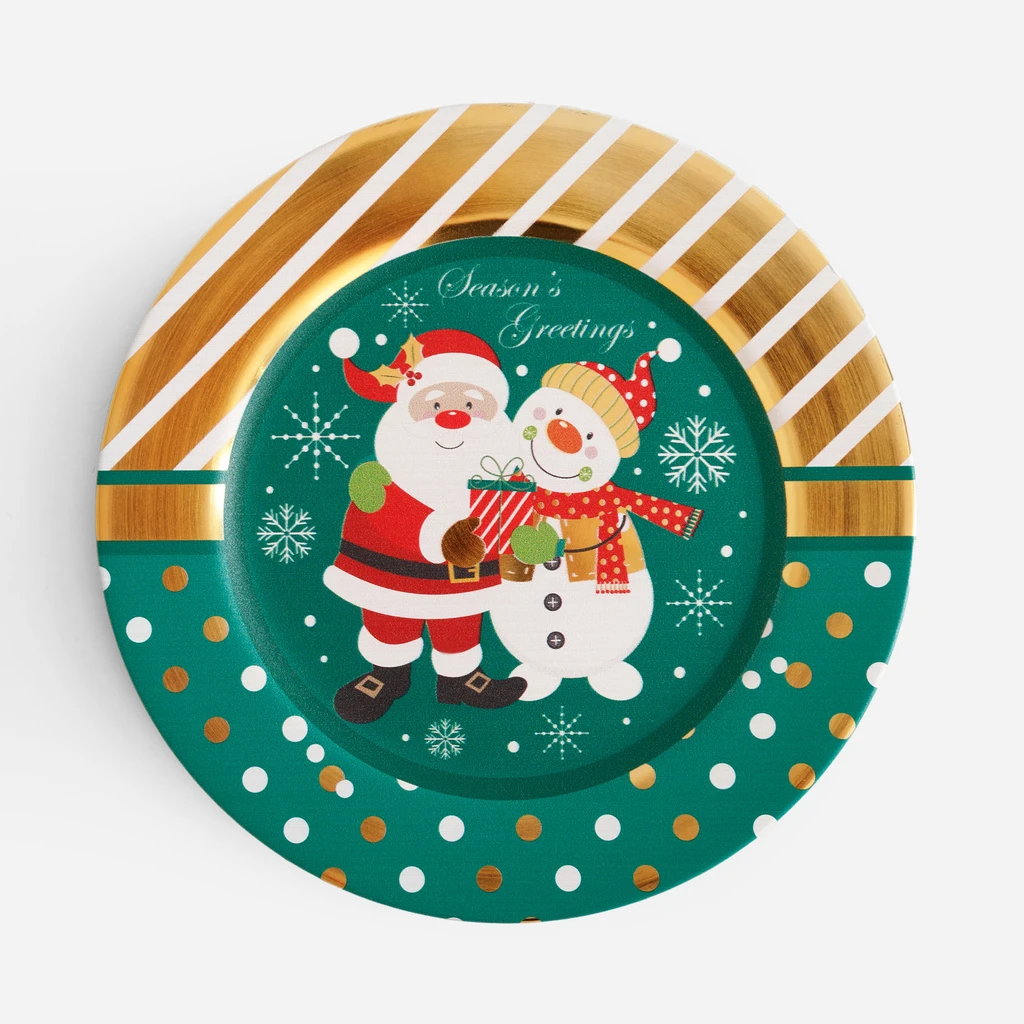 Dekorativní talíř zelený 33 cm