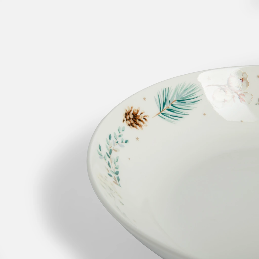 Hluboký vánoční motiv talíř CONE 610 ml