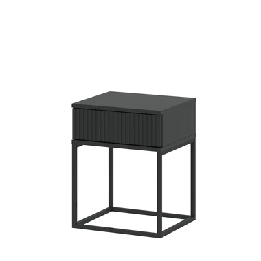 Antracitový noční stolek se zásuvkou NOTTE
