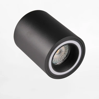 Přisazené osvětlení FALCO kulaté černé