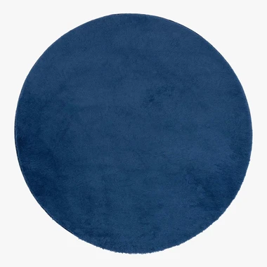 Kulatý koberec PULY 80 cm, tmavě modrý
