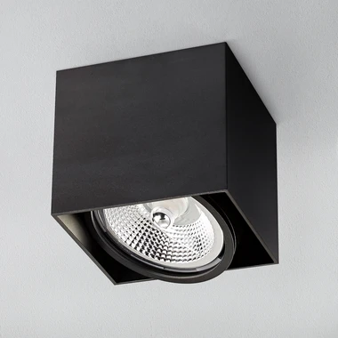 Přisazené bodové svítidlo 1bodové černé BOX SL 1
