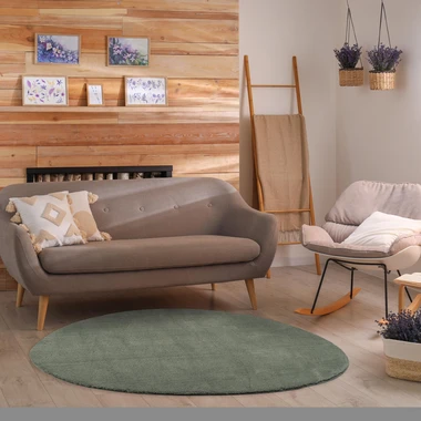 Tmavě zelený koberec PULY BEANS 160x230 cm