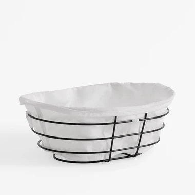 Košík na pečivo s bavlněnou vložkou 29x21 cm