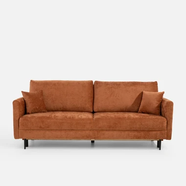 Cihlová rozkládací pohovka CAVA