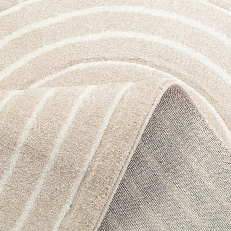 Koberec s geometrickým vzorem SILVA béžový 160x230 cm