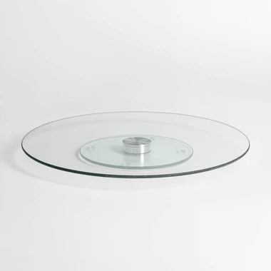 Otočná skleněná patera 30 cm