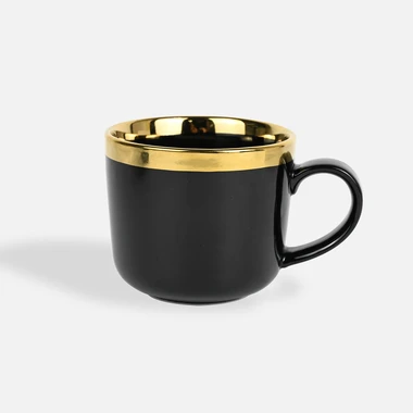 Černý hrnek GRACE 390 ml