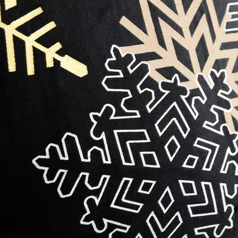 Povlak na polštář černý SNOV 45x45 cm