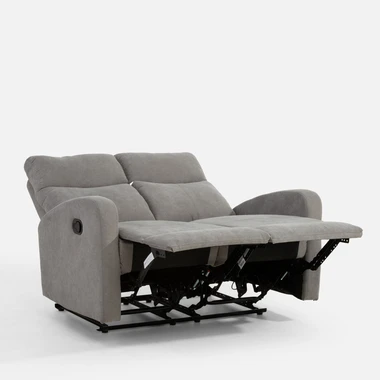Dvoumístná pohovka s relaxační funkcí GLAMDI šedá