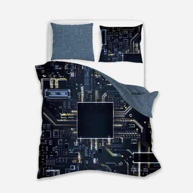 Ložní povlečení svítící ve tmě FLUO PROCESOR 140x200 cm