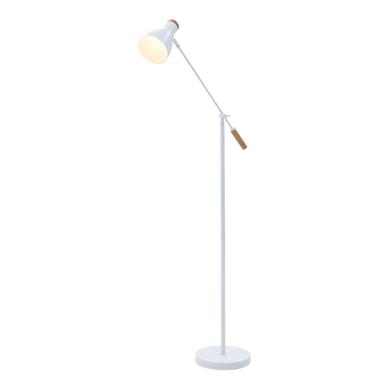 Skandinávská stojací lampa bílá JOSE