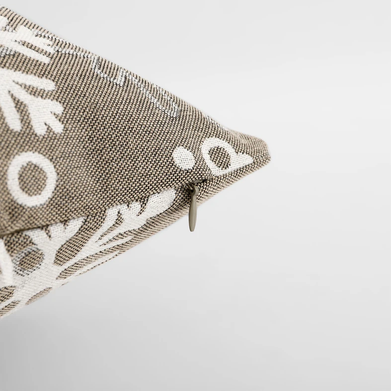 Povlak na polštář s vločkami šedý VINTRO 45x45 cm