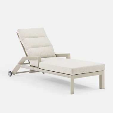 Zahradní lehátko s nastavitelným opěradlem NALANI