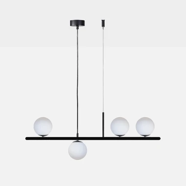 Černé závěsné svítidlo 4 koule FARO