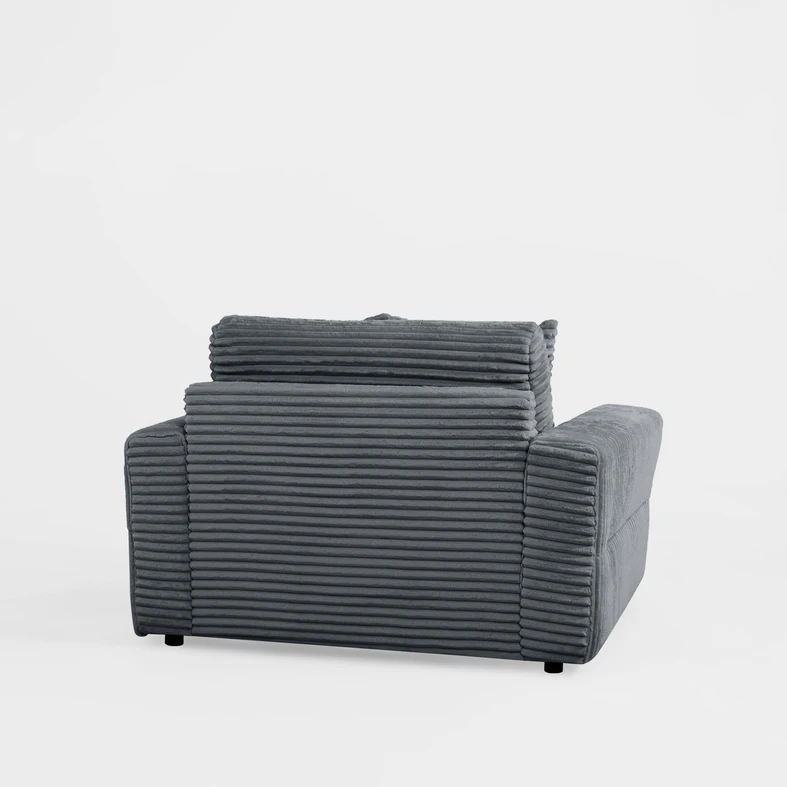 Křeslo loveseat šedé NOEMI