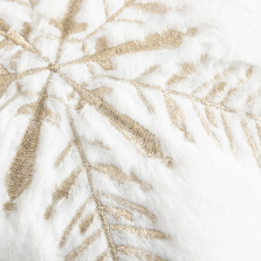 Polštář vánoční bílý STAR 35x35 cm