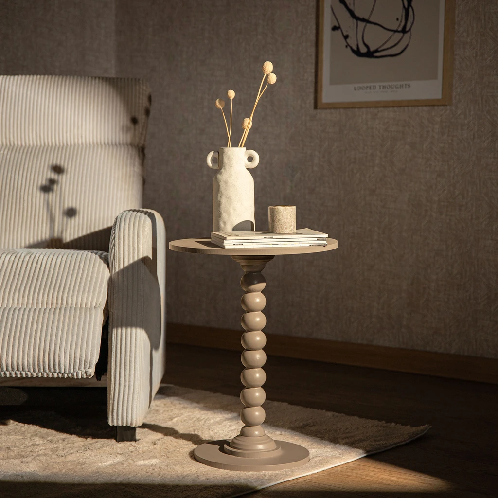 Keramická bílá váza s uchy 22 cm