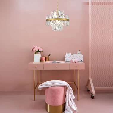 Závěsné glamour svítidlo CONSTANTINOPLE 50 cm zlaté