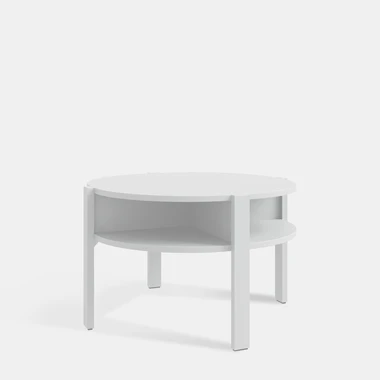 Kulatý konferenční stolek TOBAGO BÍLÝ