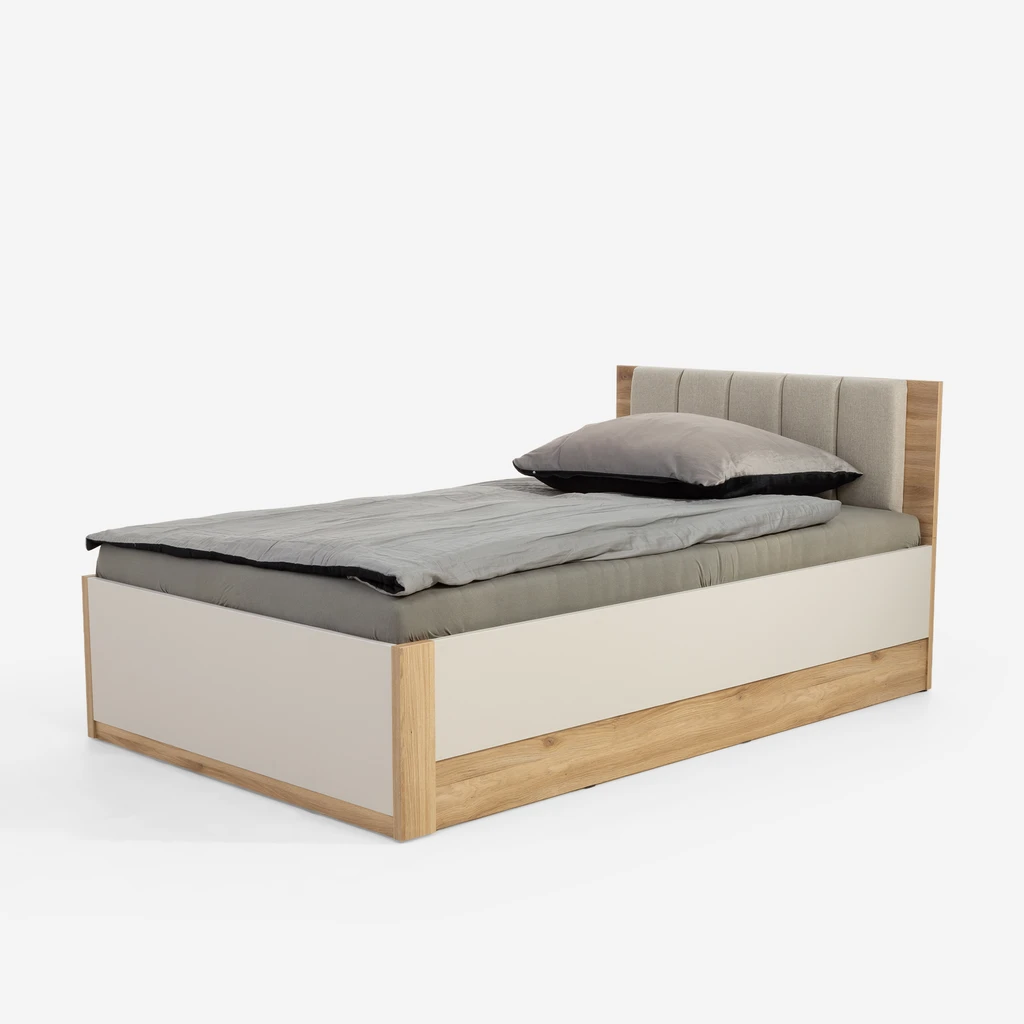 Postel s úložným prostorem a roštem OAK SQUERE 120x200.