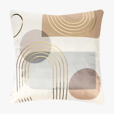 Béžový dekorační povlak na polštář MODERNO 45x45 cm