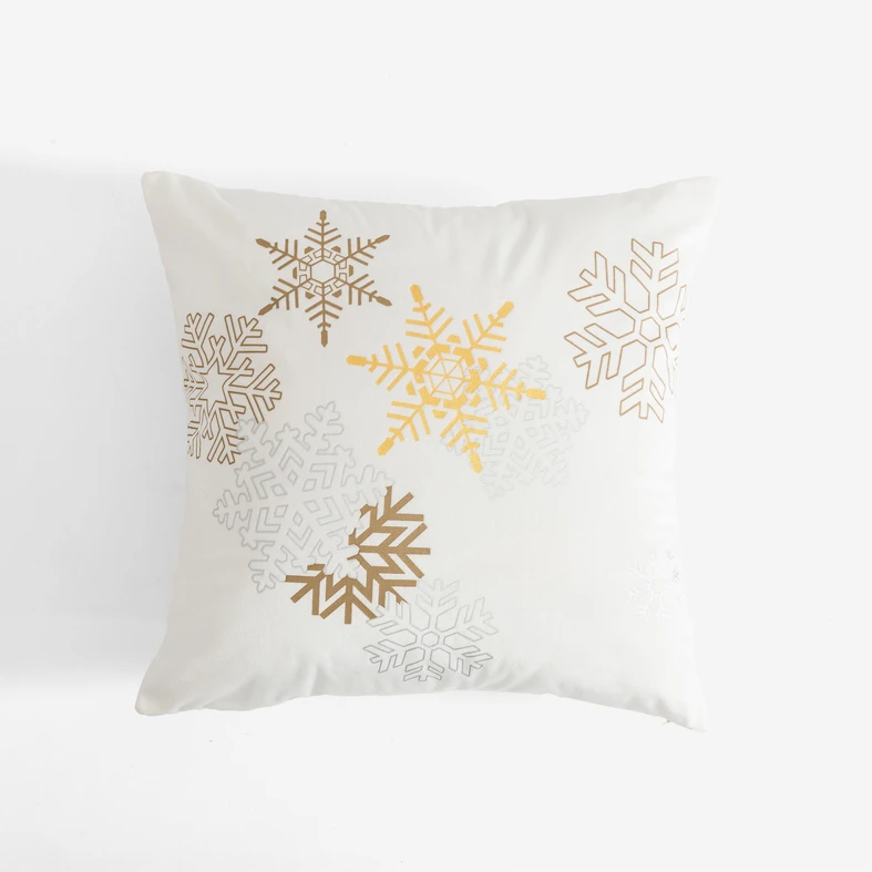 Povlak na polštář Vánoční bílý SNOV 45x45 cm