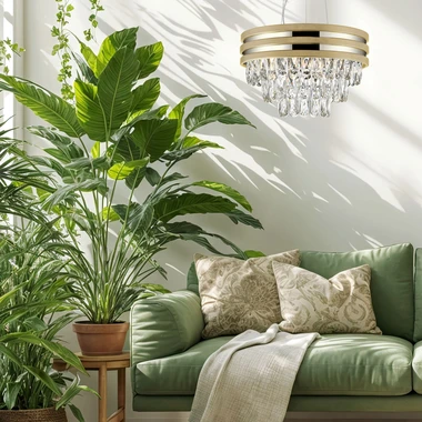 Moderní křišťálový lustr NAICA P0525-04A-F4V6